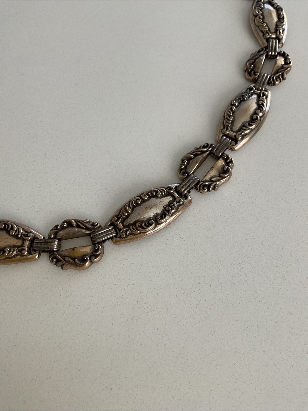Brighton Antique Silver Heart Dangle Chain Belt 1996 - Picture 4 of 16